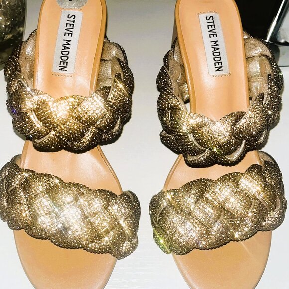 PRISTINE Steve Madden Nider Kenley Block Heel Sandals - Picture 7 of 8